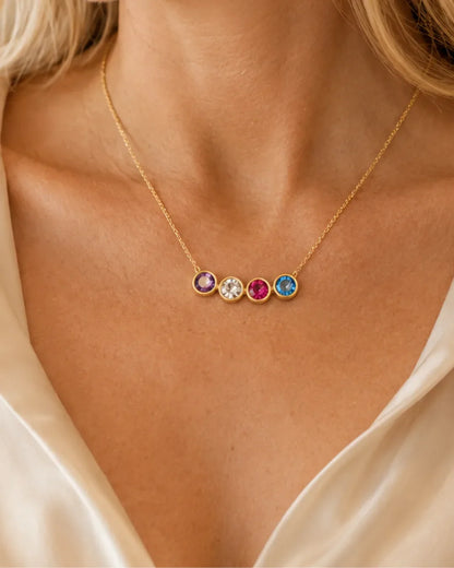 Viora Personalized Birthstone Necklace