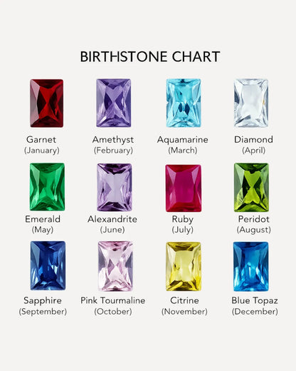 Grace Birthstone Bracelet with Cross Charm