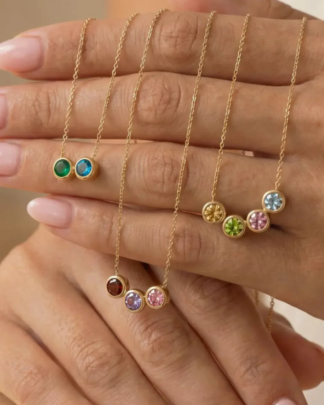Viora Personalized Birthstone Necklace