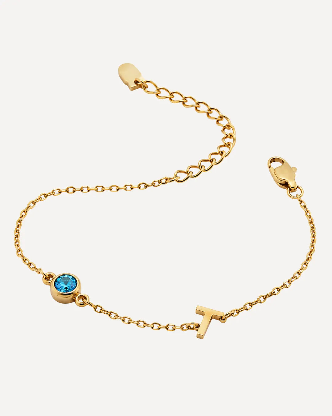 Mia Initial Birthstone Bracelet