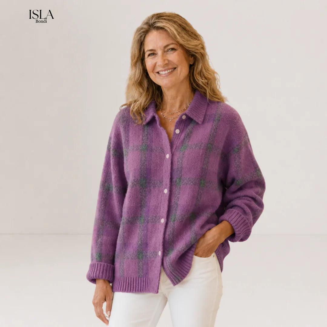 Salome™ Cloud-Soft Plaid Button-Up