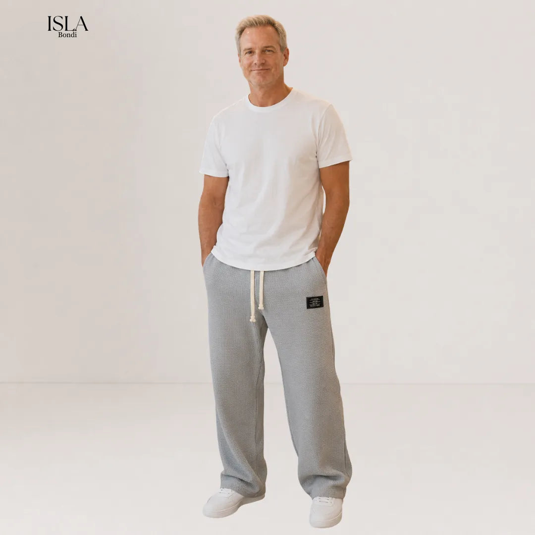 Casual Men's Leisure Pants with Adjustable Waist