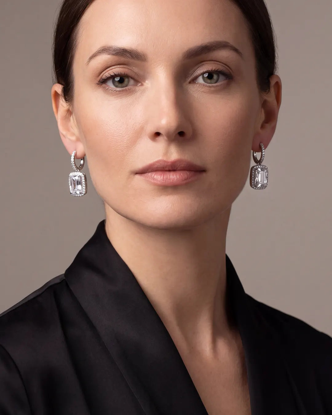 Celestine Crystal Drop Earrings Éclat