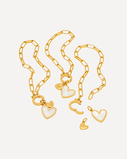 Janica Heart Bracelet with Initial Charm