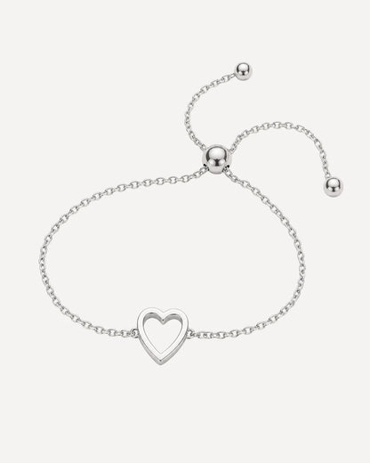 Aurora Matching Heart Charm Bracelet