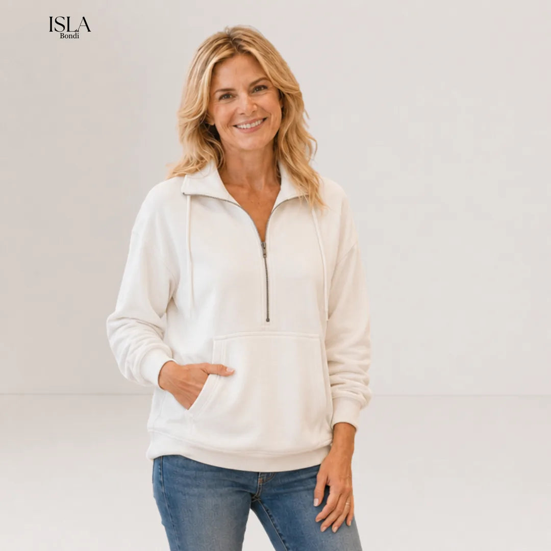 STEVIE™ – Cozy Half-Zip Fleece Sweatshirt
