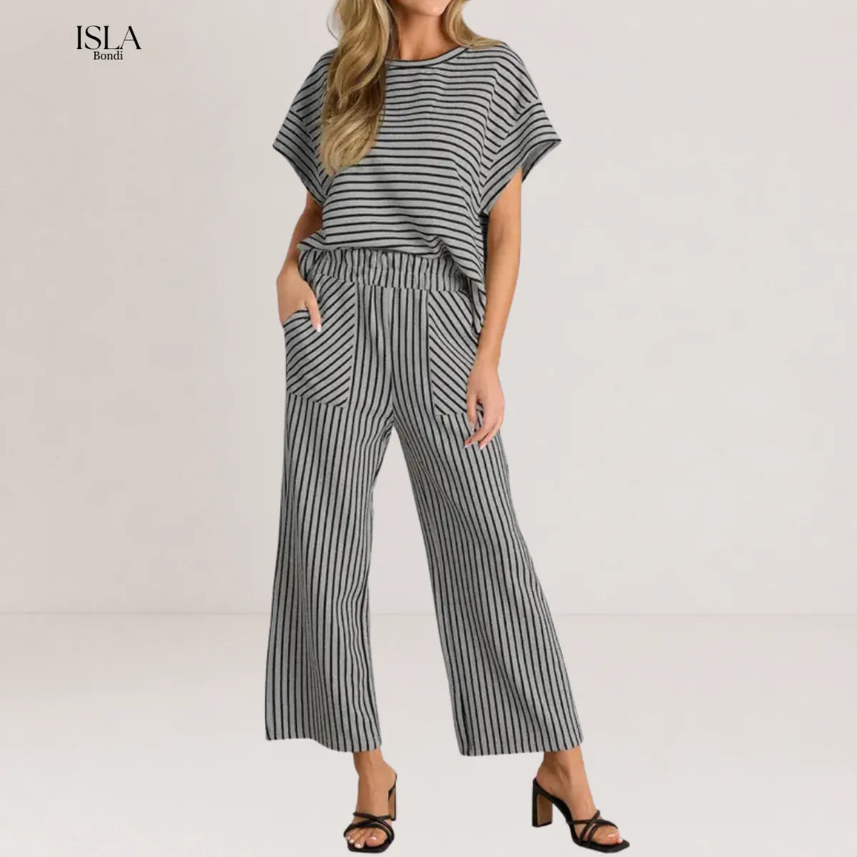 JOSLYN™ – Striped Relaxed Lounge Two-Piece Set
