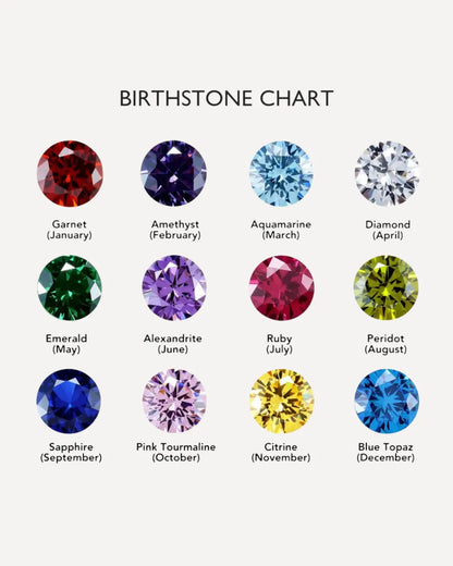 Mia Initial Birthstone Bracelet