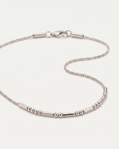 Rosalind Morse Code Necklace Signature