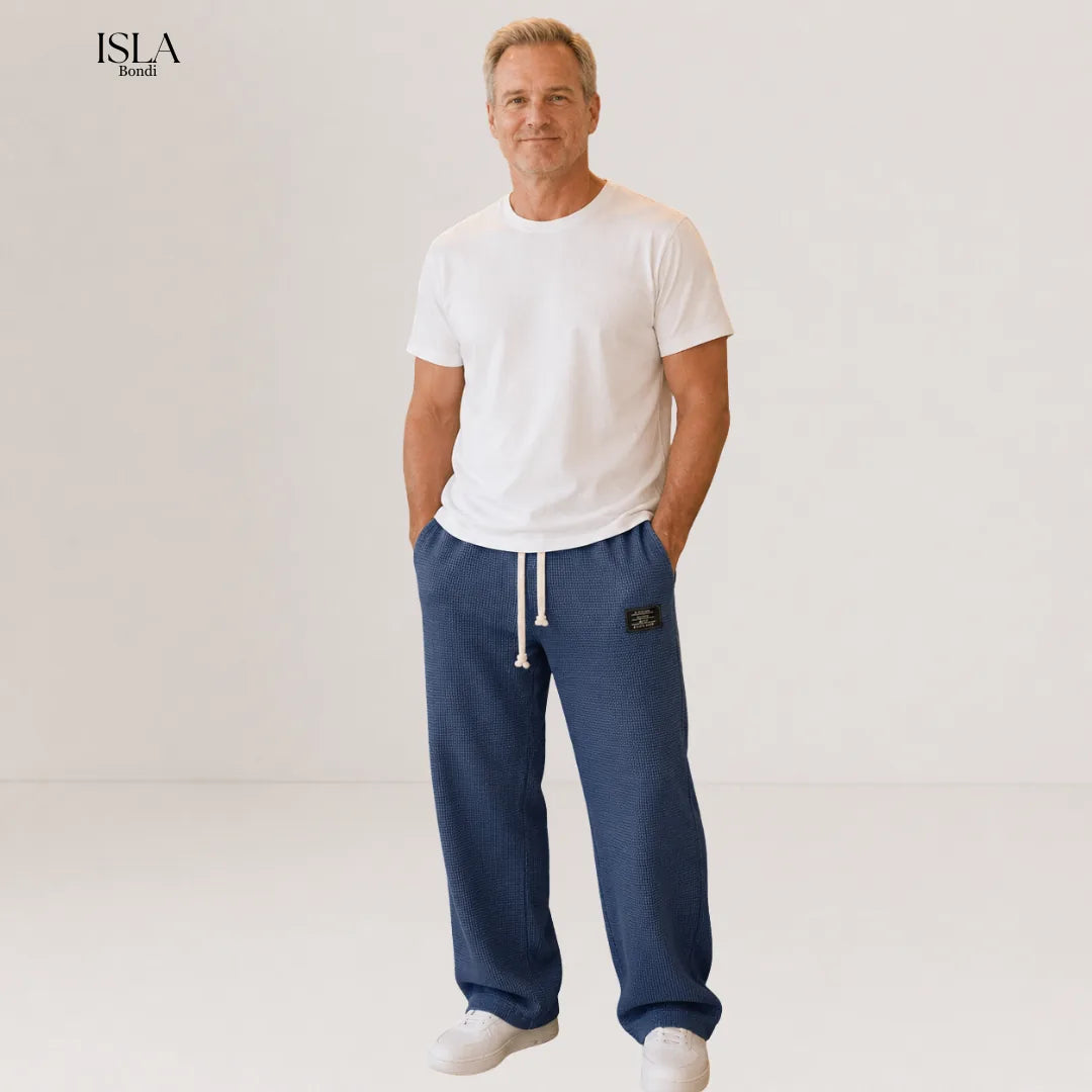 Casual Men's Leisure Pants with Adjustable Waist