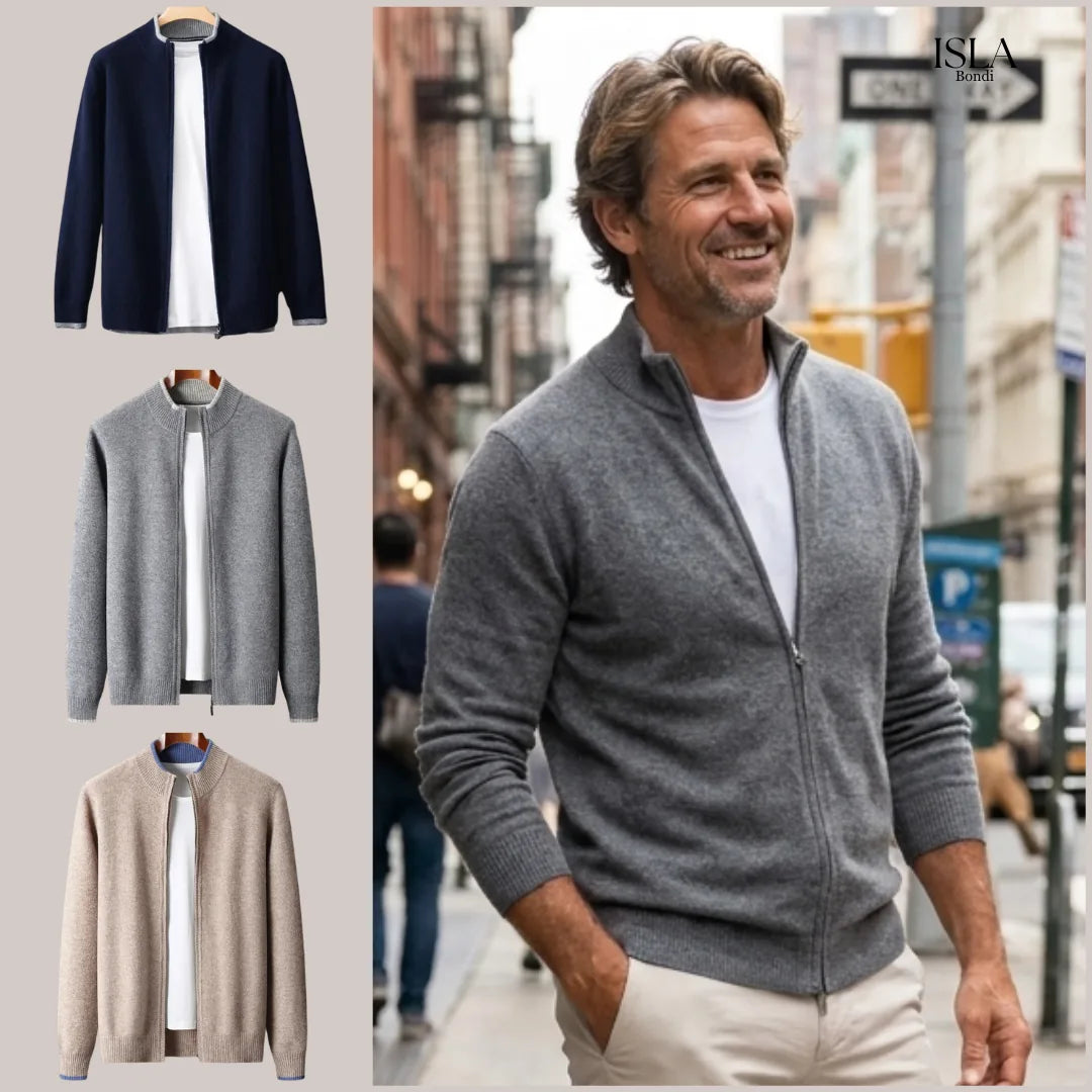 Riku Cashmere Zip Jacket