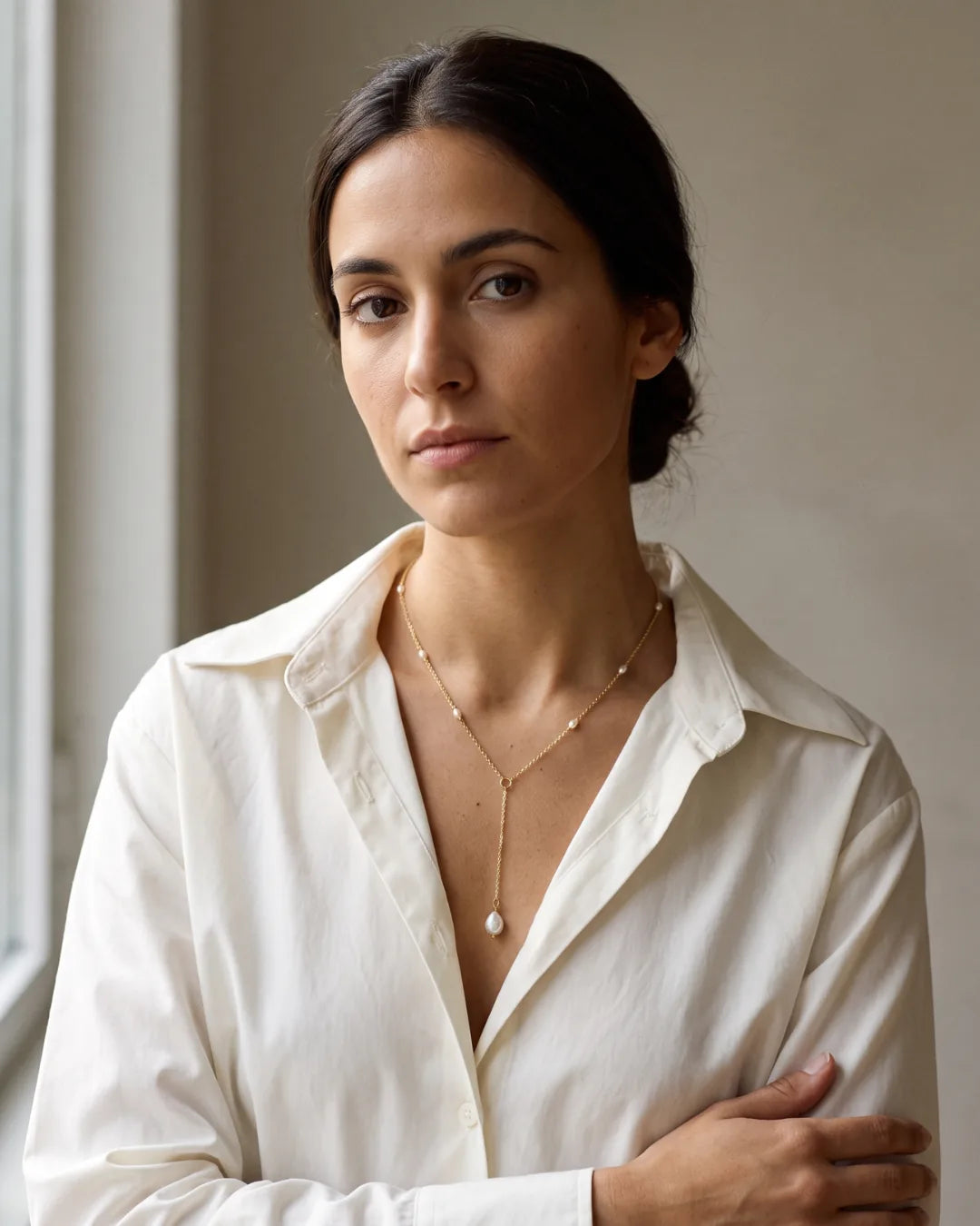 Seraphine Pearl Y Necklace Grace