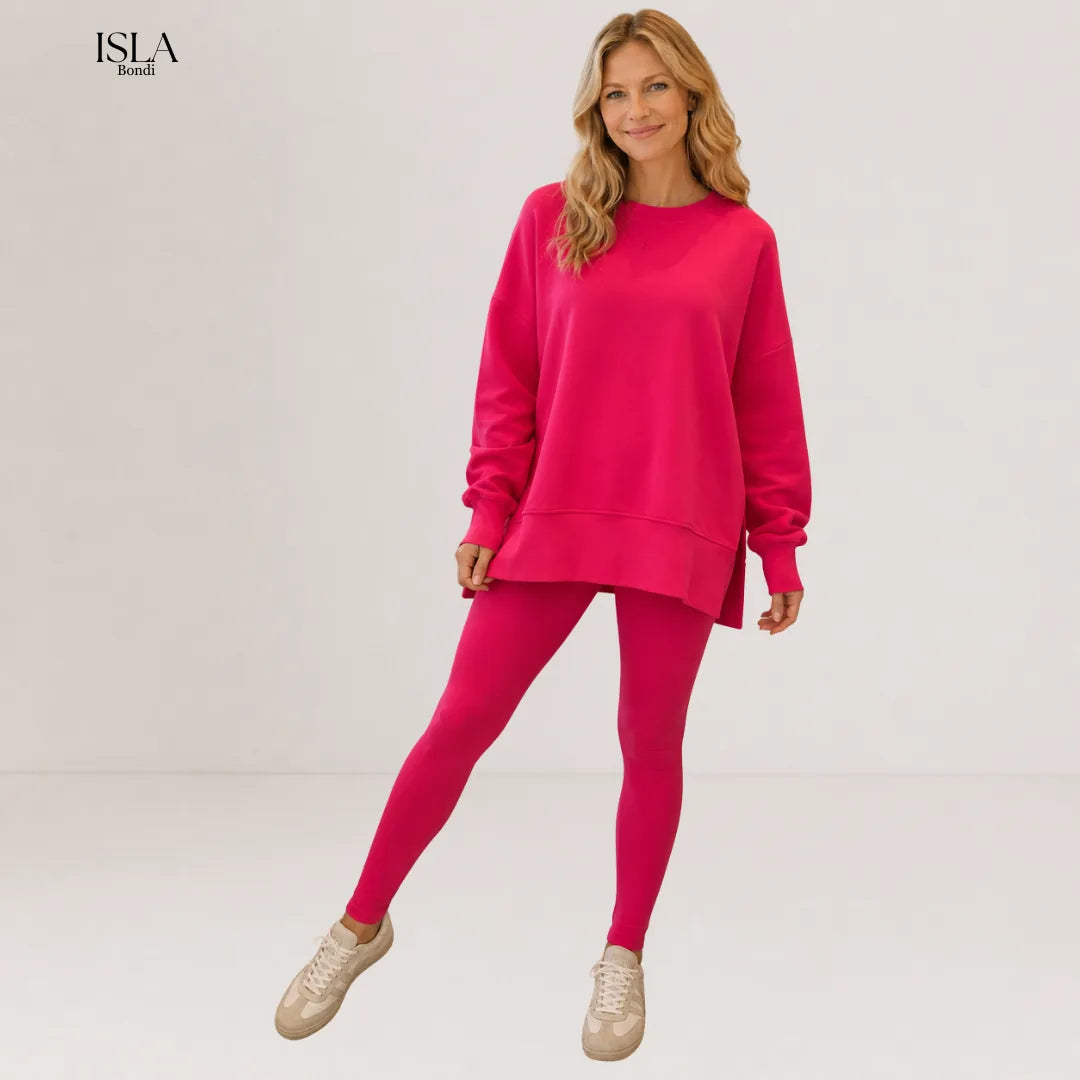 YACHI™ - Casual Long Sleeve Sweatshirt and Pants Set