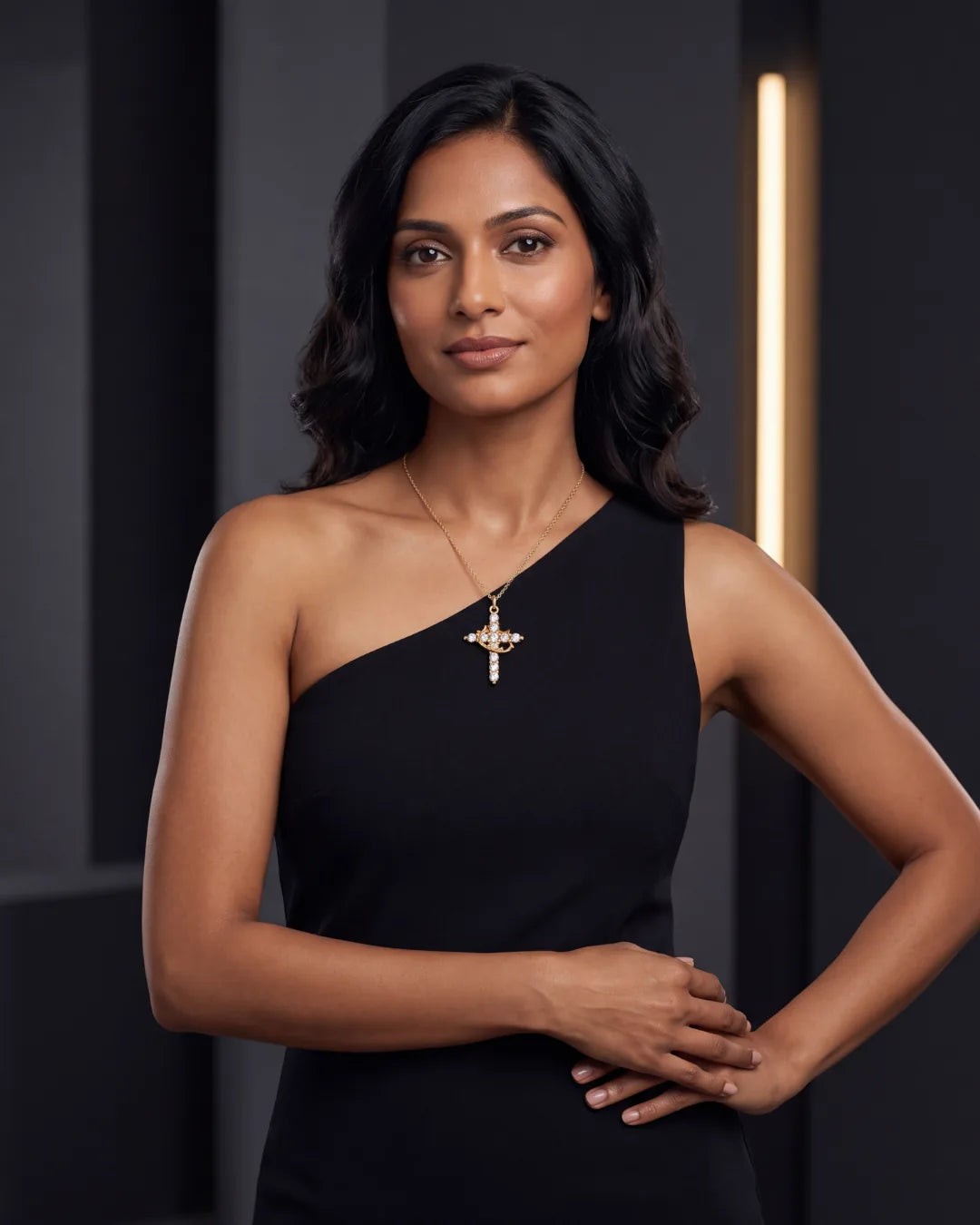 Valencia Cross Pendant Necklace Divine