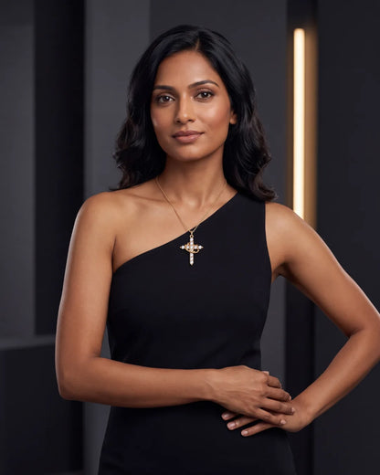 Valencia Cross Pendant Necklace Divine