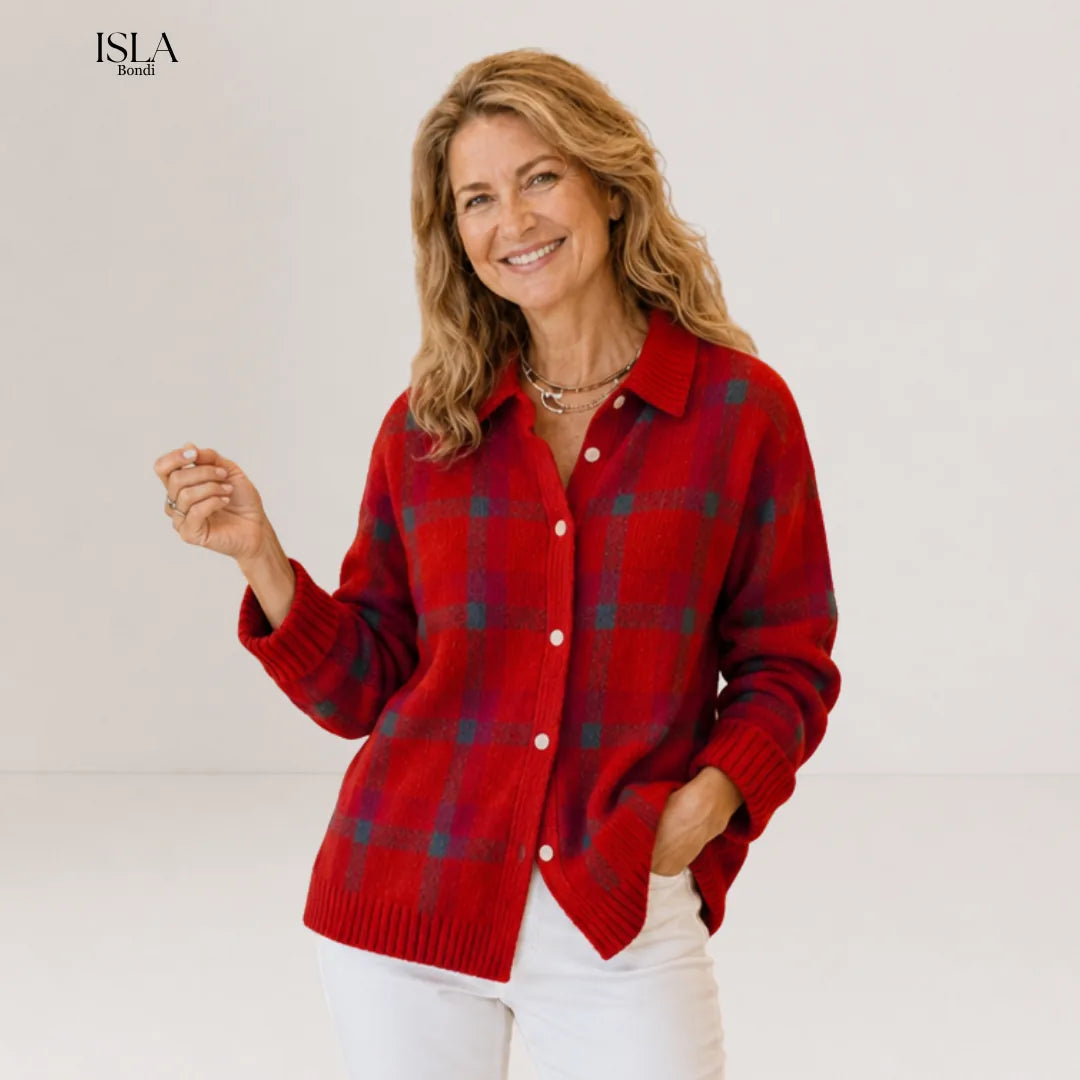 Salome™ Cloud-Soft Plaid Button-Up