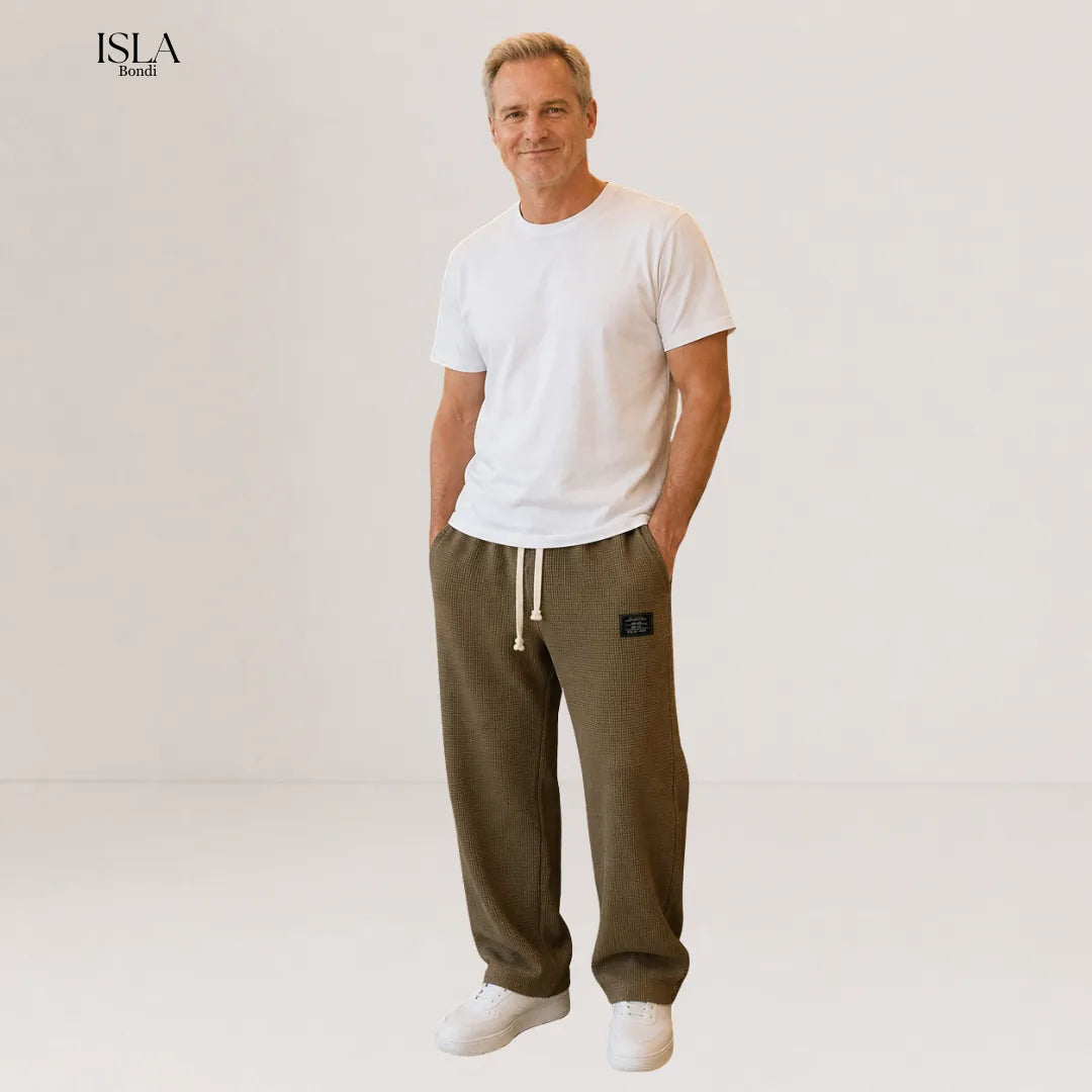 Casual Men's Leisure Pants with Adjustable Waist