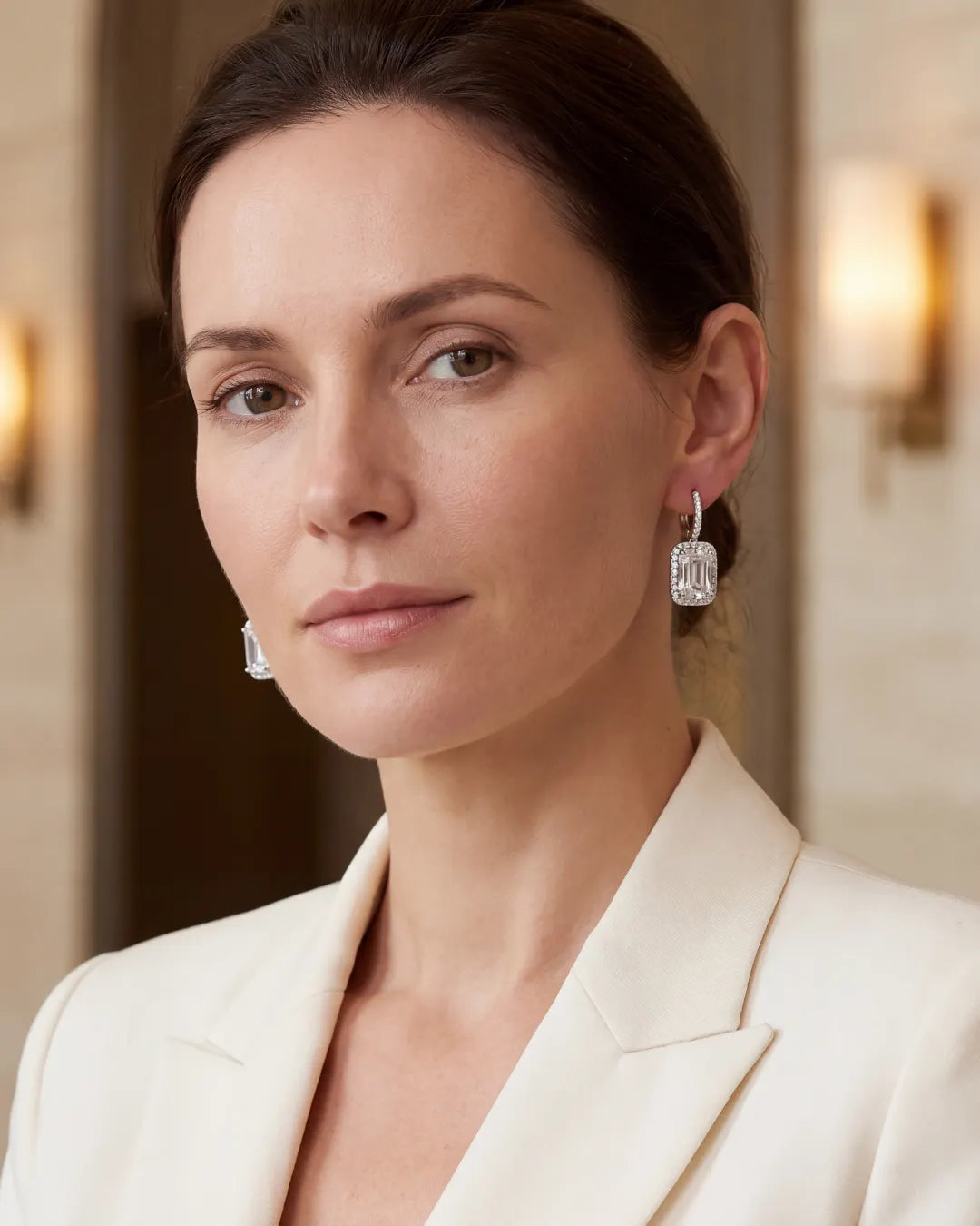 Celestine Crystal Drop Earrings Éclat