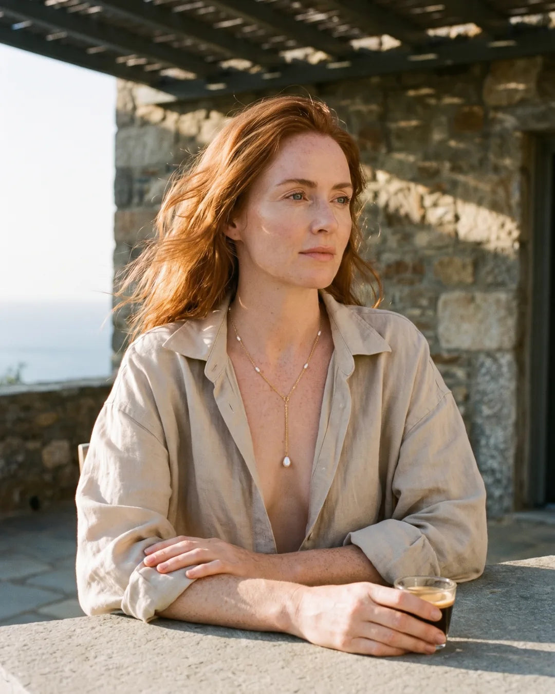 Seraphine Pearl Y Necklace Grace