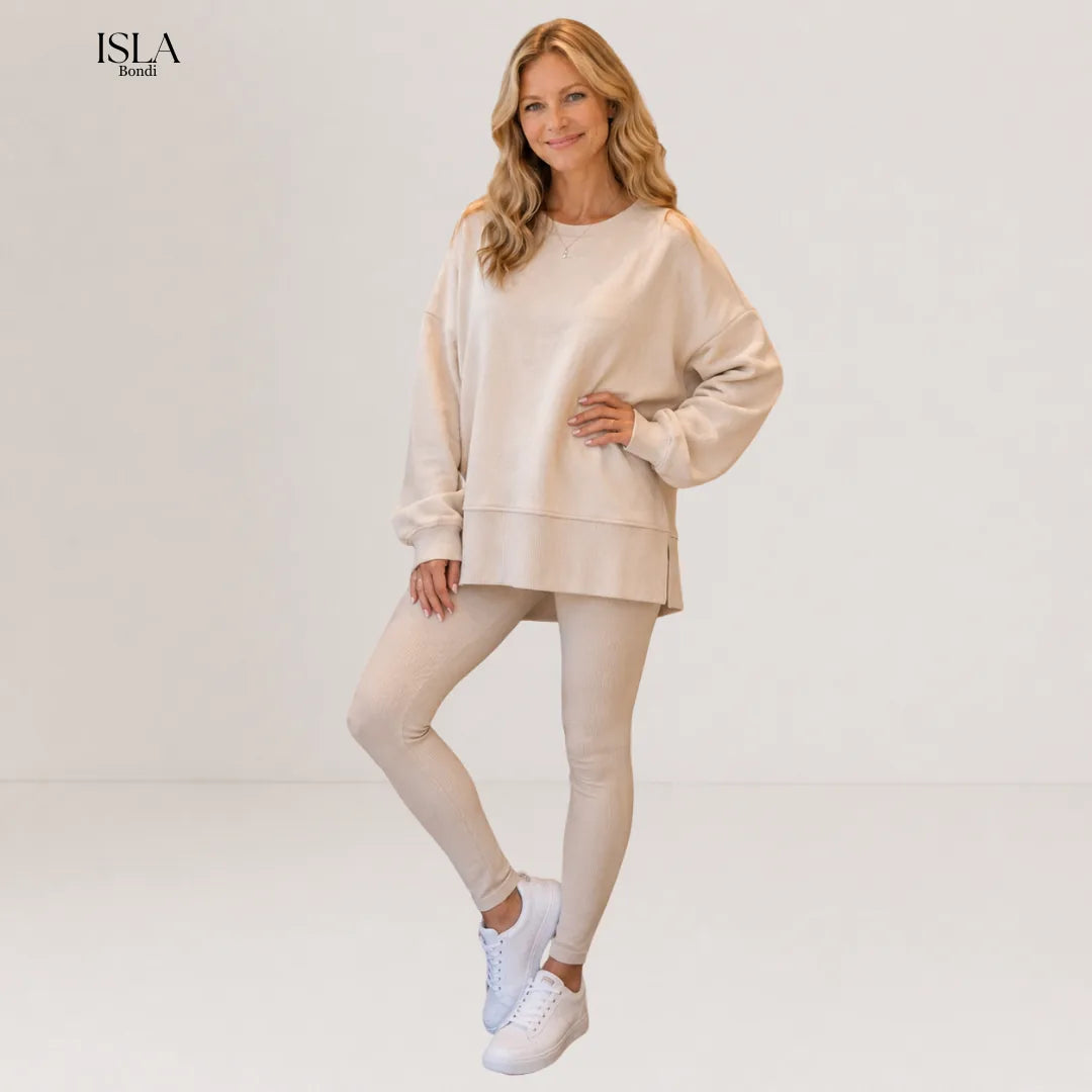 YACHI™ - Casual Long Sleeve Sweatshirt and Pants Set