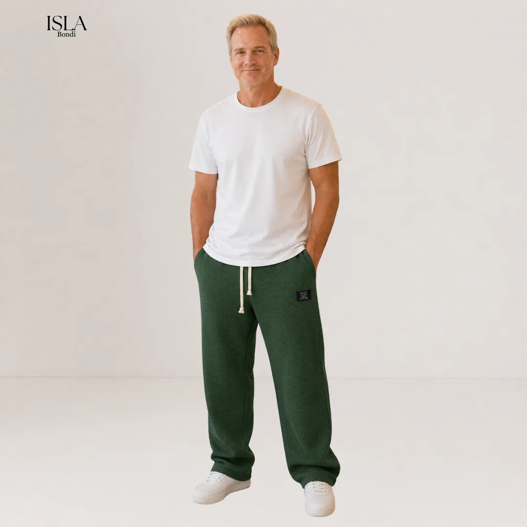 Casual Men's Leisure Pants with Adjustable Waist