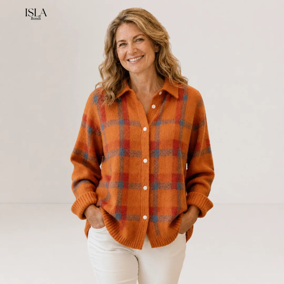 Salome™ Cloud-Soft Plaid Button-Up