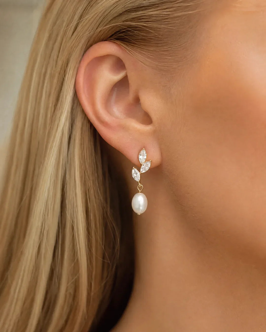Margot Pearl Drop Earrings Elegant