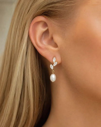 Margot Pearl Drop Earrings Elegant