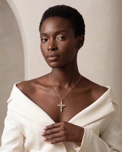 Valencia Cross Pendant Necklace Divine