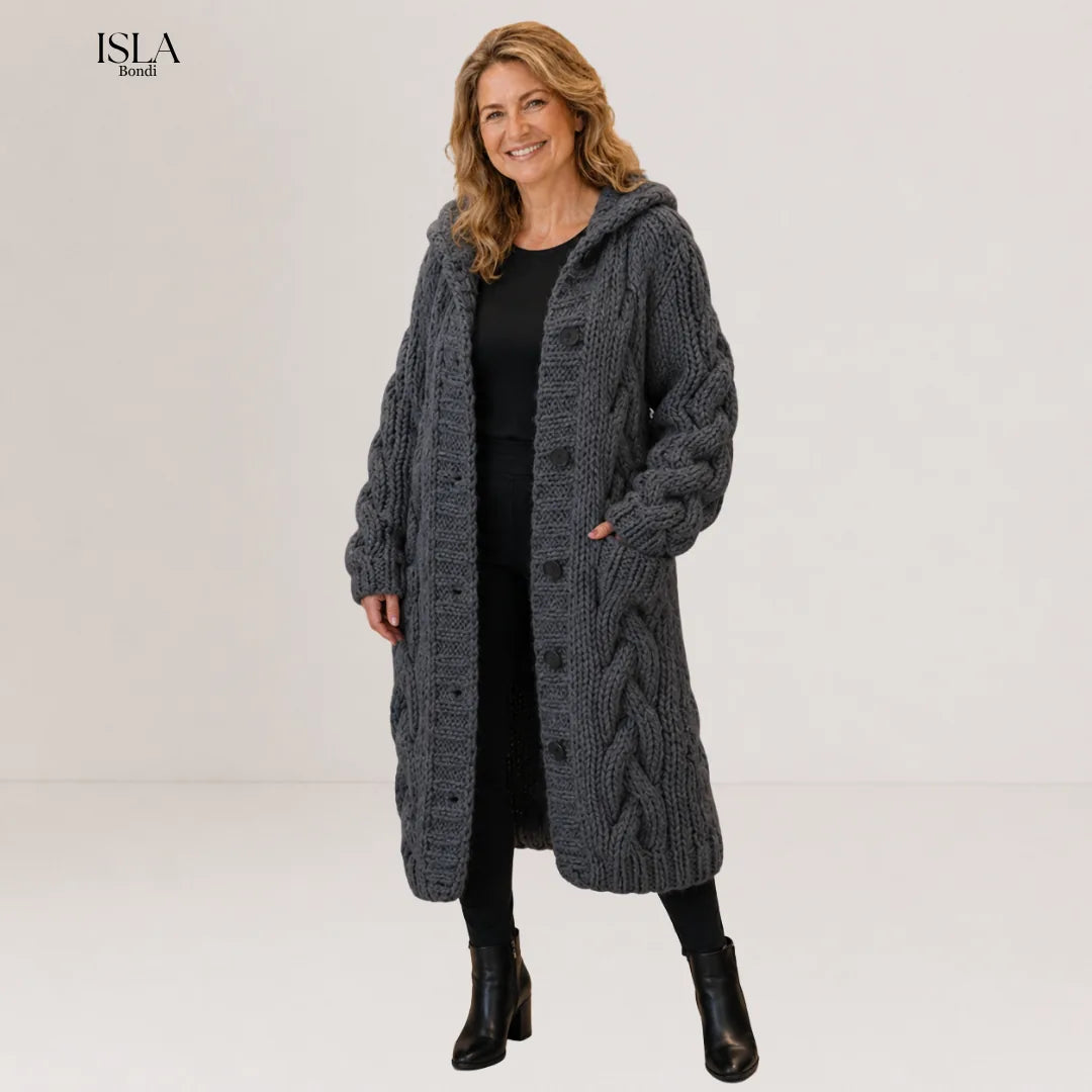 Karina™ | Elegant Cosy Cable-Knit Coat