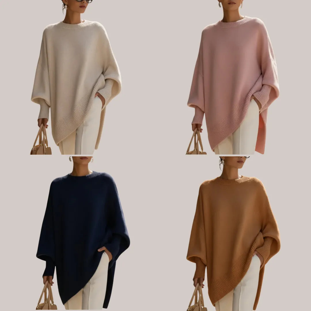 Livia | Oversize-Poncho-Pullover