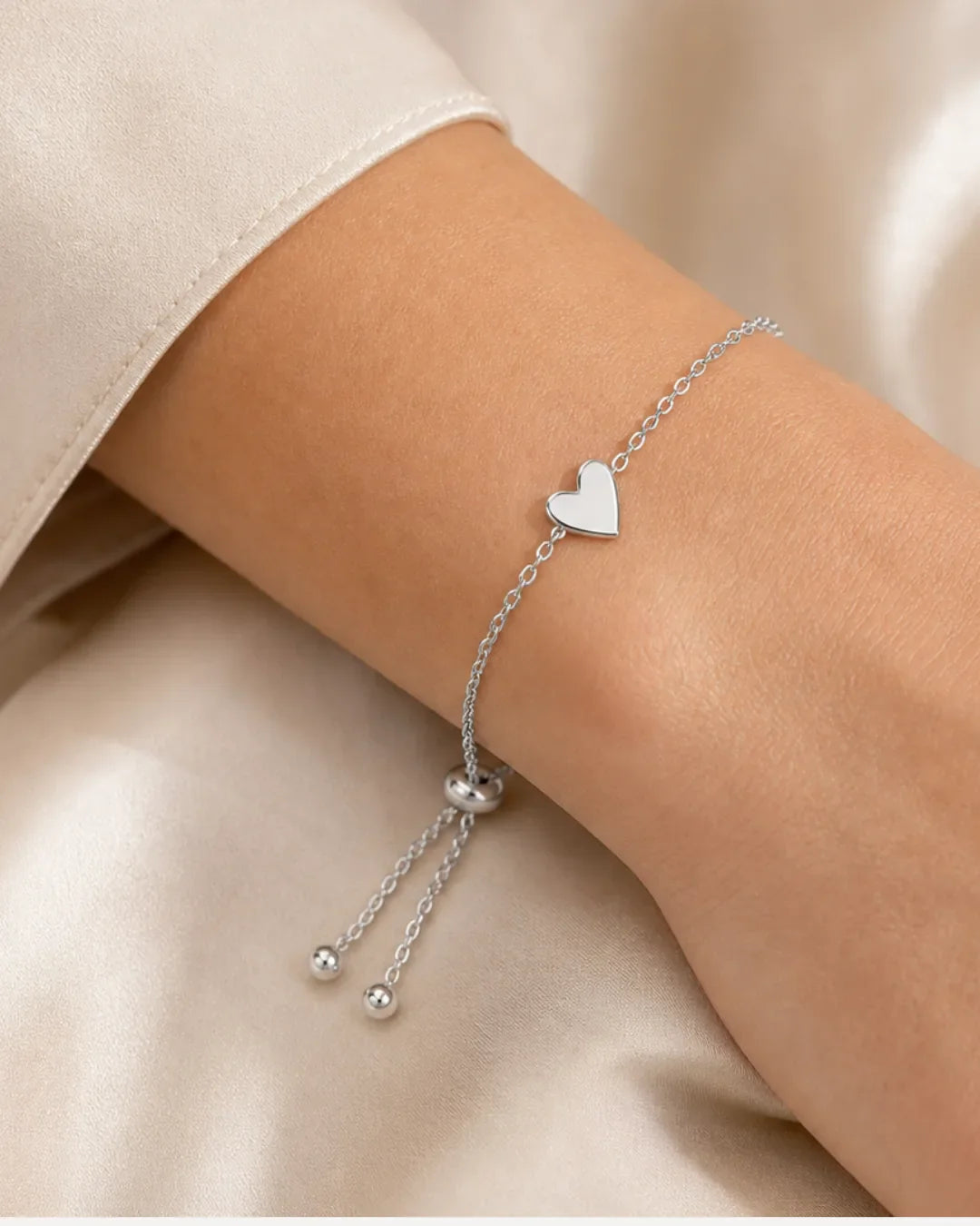 Aurora Matching Heart Charm Bracelet