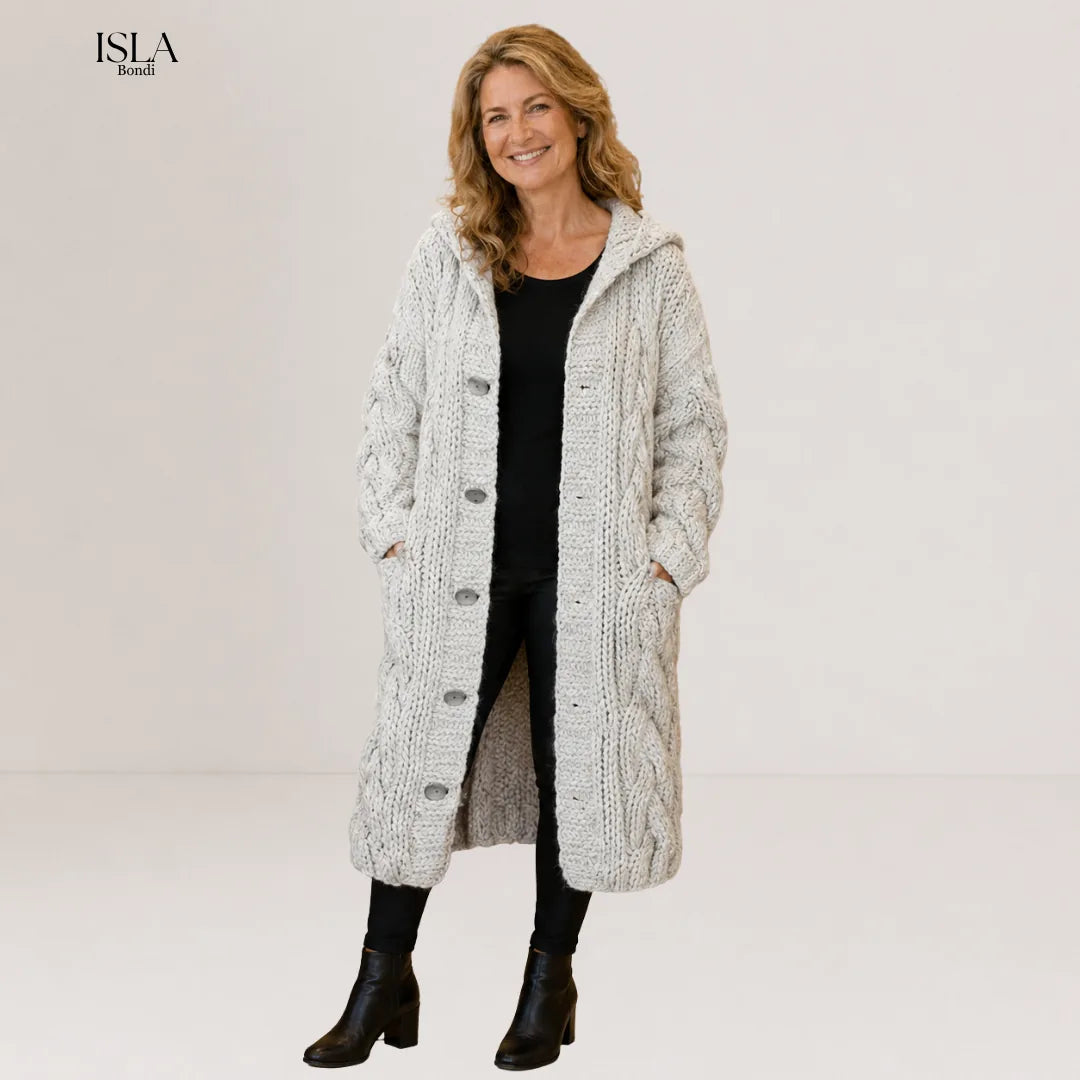 Karina™ | Elegant Cosy Cable-Knit Coat