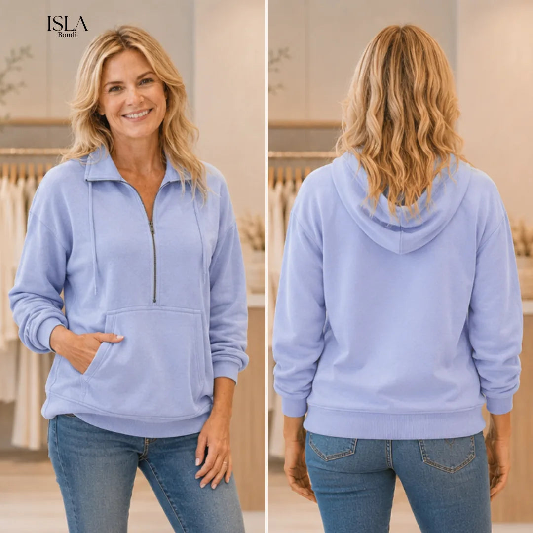 STEVIE™ – Cozy Half-Zip Fleece Sweatshirt