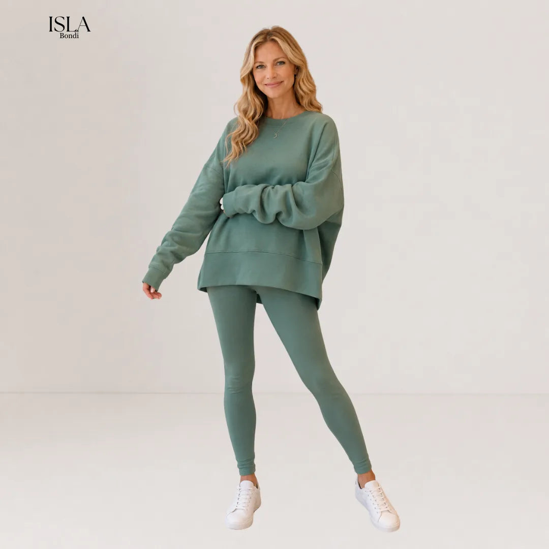 YACHI™ - Casual Long Sleeve Sweatshirt and Pants Set