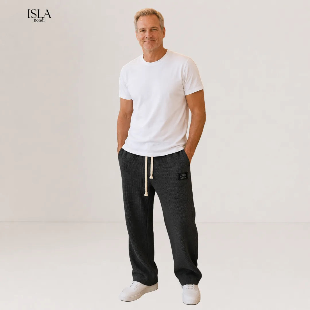 Casual Men's Leisure Pants with Adjustable Waist