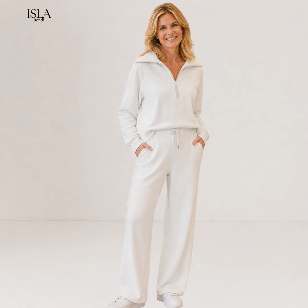 RANDI™ – Cozy Zip-Up Wide Leg Sweatsuit Set