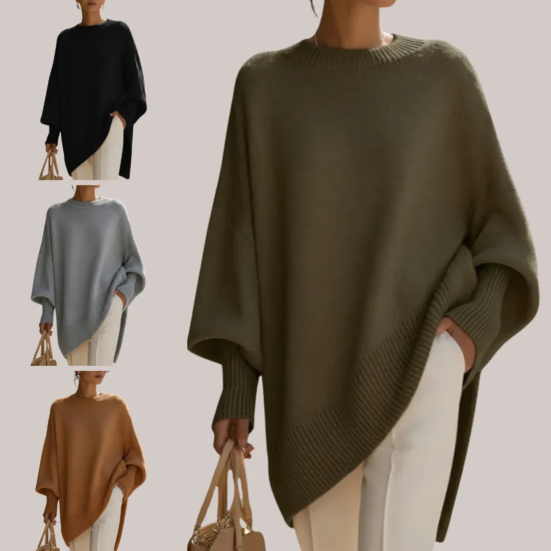 Livia | Oversize-Poncho-Pullover