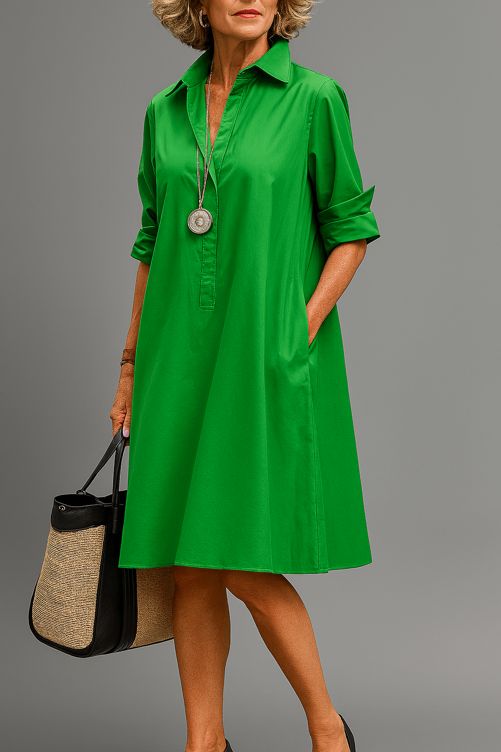 Clarisse™ Elegant Midi Dress