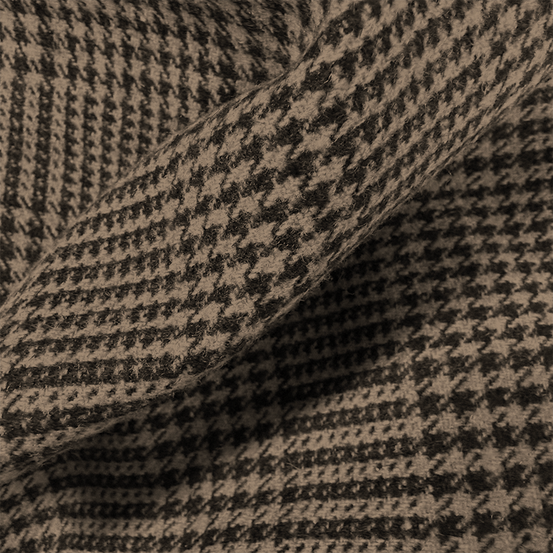 Men's Retro Casual Tweed Plaid Stand Collar Jacket